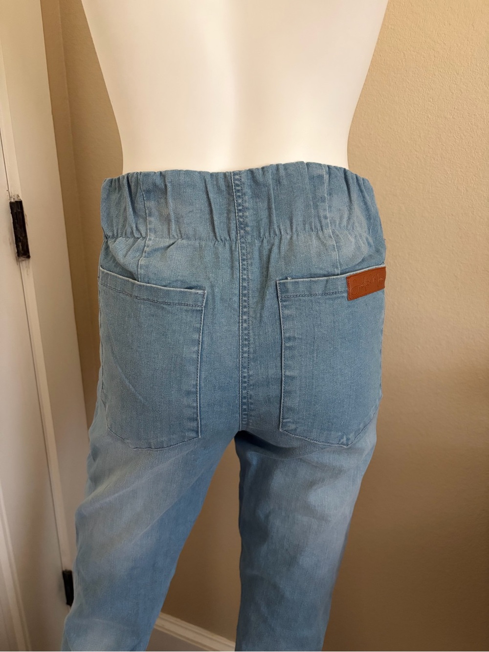 Judith March Vintage Inspired High Rise Striped Flare Jeans NWT - Picture 3 of 6